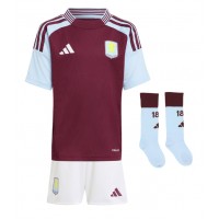 Stroje piłkarskie Aston Villa John McGinn #7 Koszulka Podstawowej dla dzieci 2024-25 Krótki Rękaw (+ szorty)